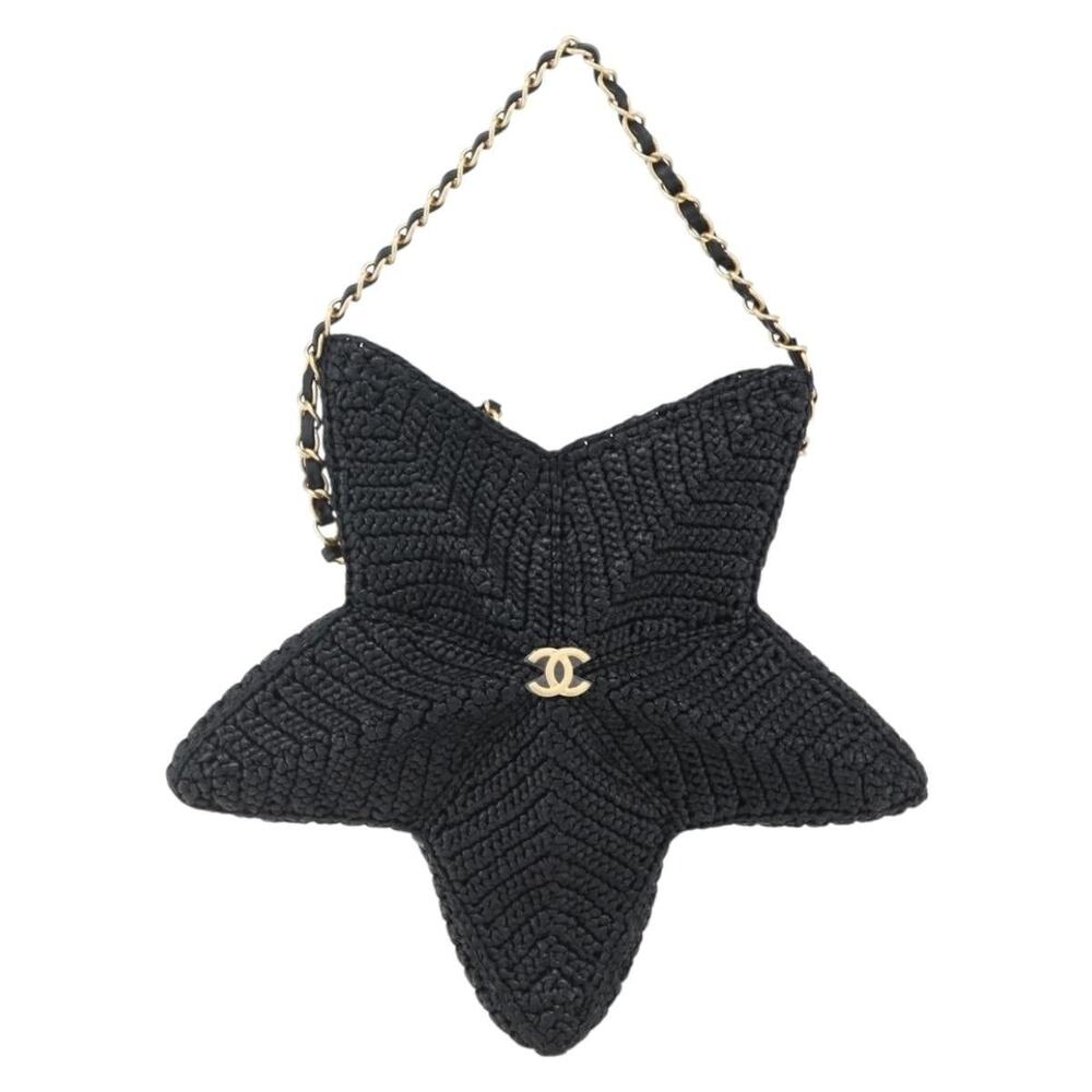 Chanel Chain Shoulder Bag Raffia - Picture 2 of 7